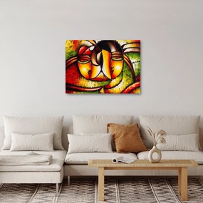 Obraz - Obraz olejny, abstrakcyjne twarze (70x50 cm)