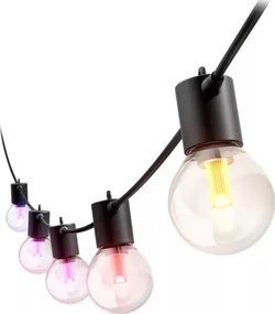 Philips - Przedłużany, ściemnialny zewnętrzny łańcuch RGBW LED Hue FESTAVIA, 30 diod, 21 m, IP65