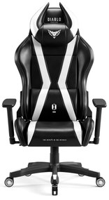 Fotel gamingowy Diablo X-Horn 2.0 Normal Size, czarno-biały