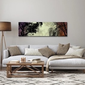 Obraz - Księżyc w pełni nad powierzchnią (170x50 cm)