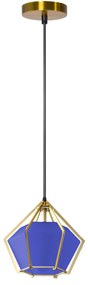 Lampa Sufitowa Wisząca Diament APP452-1CP Niebieska