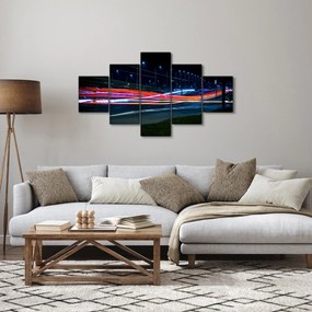 Obraz miasto nocą (125x70 cm)