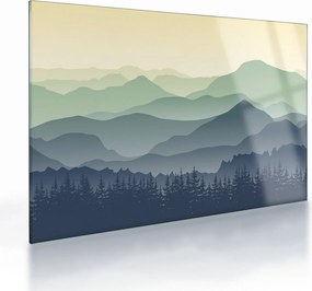 Obraz na szkle - Forest Mountain (70x50 cm)
