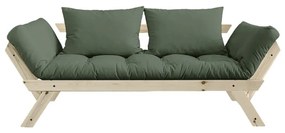 Sofa rozkładana z zielonym obiciem Karup Design Bebop Natural/Olive Green