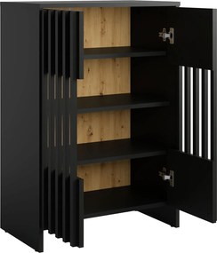 Komoda ZEPHYR 60 cm do Salonu Sypialni Czarny
