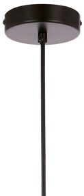 Czarna lampa wisząca ze szklanym kloszem ø 18 cm Spiega – Candellux Lighting