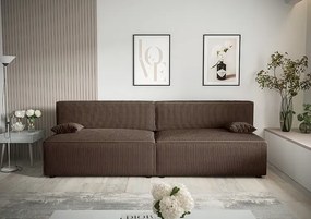 Brązowa rozkładana sofa - Lider 3X