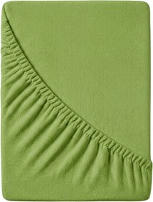 PrzytulneMieszkanie.pl Prześcieradło frotte EXCLUSIVE zielone 180 x 200 cm