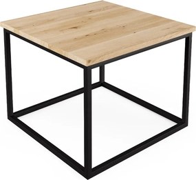 Stolik Cube z blatem z drewna litego
