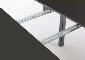 Stół okrągły rozkładany Zomme 102–142 cm MDF laminowany loft industrialny do jadalni i kuchni