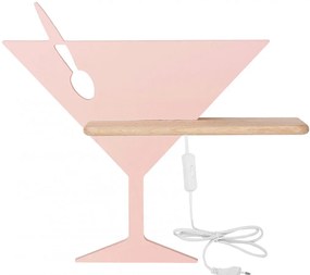 Różowy kinkiet dziecięcy w kształcie kieliszka - 4X K057 H2-D98