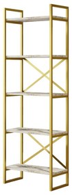 Regał Vento Marble and Gold, S