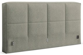 Zielony tapicerowany zagłówek 210,5x100 cm Darren – Micadoni