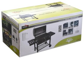 Czarny grill na węgiel drzewny Cattara Royal Grande XXL