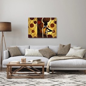 Obraz na szkle artystycznego malarstwa starożytnego (70x50 cm)