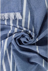 Niebieski bawełniany koc 150x200 cm Solene – Tiseco Home Studio