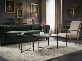 Zestaw 2 stolików kawowych PALERMO I brązowy