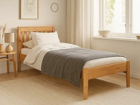 Łóżko 90x200 drewniane Gres, kolor dębowy