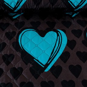 Narzuta na łóżko KASUGA, turkusowy Rozmiar: 170 x 210 cm