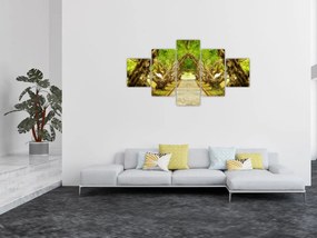 Obraz - Żywy tunel plumerii (125x70 cm)