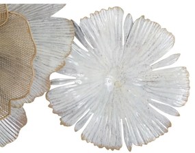 Metalowa dekoracja ścienna Mauro Ferretti Flowery, 119x60 cm