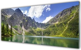 Panel Szklany Krystaliczne Jezioro W Górach