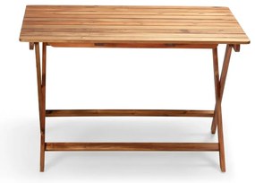 Stół ogrodowy z drewna akacji Bonami Essentials Natur, 114x88 cm