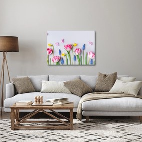 Obraz wiosennych kwiatów (70x50 cm)