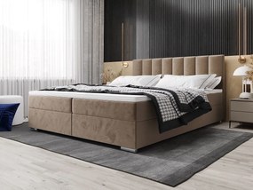 BEDANTE Łóżko kontynentalne ZILANO2 180x200 Itaka 48 Jasny brąz