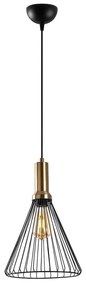 Czarna lampa wisząca z metalowym kloszem ø 24 cm Dear – Opviq lights