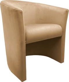 Fotel CLUB tkanina Welur elegancki fotel tapicerowany do salonu i gabinetu : Kolor tkaniny - VELVET - MG06