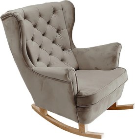 Fotel Relax z Tapicerowanym Siedzeniem i Podłokietnikami, Fotel TV 102x81x95cm Szary_29843