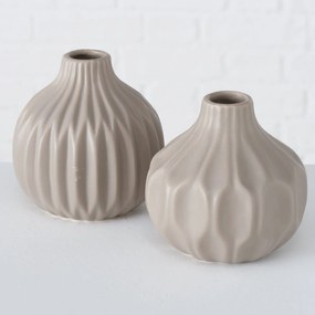 Ceramiczny wazon z tłoczonym wzorem ESKO, Ø 11 cm