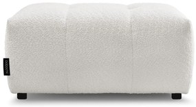 Biały podnóżek z materiału bouclé Roxelane – Bobochic Paris