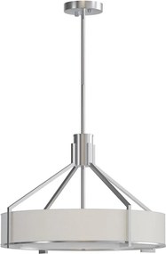 Open Design OR85624-Żyrandol na pręcie DORETTO 4xE27/15W/230V śr. 50 cm matowy chrom/biały