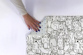 Dywanik łazienkowy antypoślizgowy Dywanik łazienkowy antypoślizgowy Koty Wzór