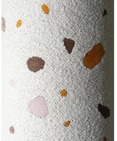 Biały dziecięcy worek do siedzenia z materiału bouclé/z tkaniny szenilowej Terrazzo Chair – Wigiwama