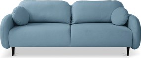 Masseno Sofa AGIO z funkcją spania i pojemnikiem na pościel, Rozkładana sofa - Niebieski, CASTEL 74