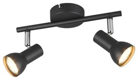 Czarna lampa punktowa ø 8 cm Cantar – Trio