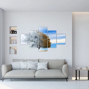 Obraz - Zmiana pór roku (125x70 cm)