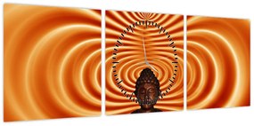 Obraz statuetki (z zegarem) (90x30 cm)