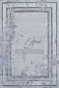 Dywan vintage Beyond Ramki szary 80 cm x 150 cm
