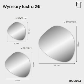 Nietypowe lustro łazienkowe z oświetleniem LED G5