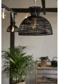 Czarny klosz do wiszące lampy ogrodowej Star Trading Runde, ø 37,5 cm