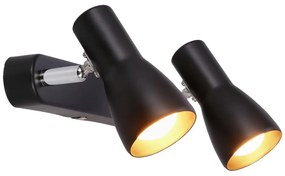 Lampa sufitowa w kolorze matowej czerni z metalowym kloszem 36x6 cm Picardo – Candellux Lighting