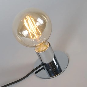Nowoczesna lampa stołowa chrom - FacilDesignerski Oswietlenie wewnetrzne