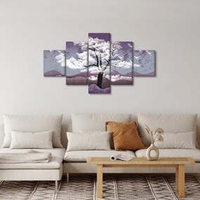 Obraz - Drzewo w chmurach (125x70 cm)