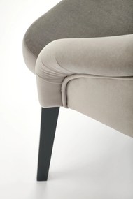 Krzesło tapicerowane grafit/grafit welurowe TOLEDO 2