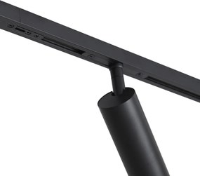 Nowoczesny system szynowy czarny z 2 reflektorami i 3 lampami wiszącymi 1-fazowy - Slimline Uzzy Eira