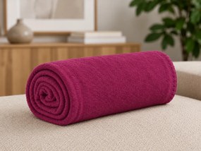 Koc z polaru MELVIRA DUO, bordo Rozmiar: 150 x 200 cm